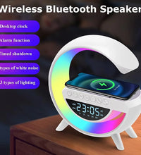 Wireless Speaker Charger | G Shape LED Wireless Charging Speaker